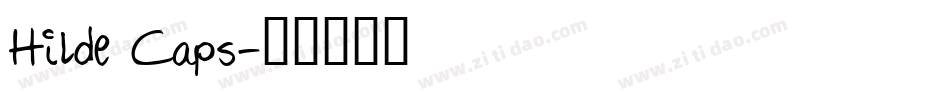Hilde Caps字体转换